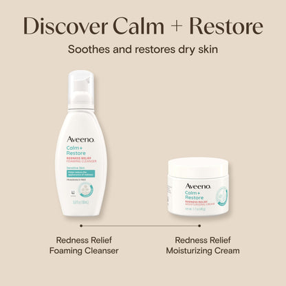 Aveeno sensitive skin care line daily hydrating facial moisturizer jar