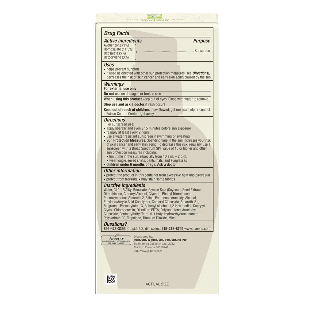 Aveeno skincare product bundle view from USA