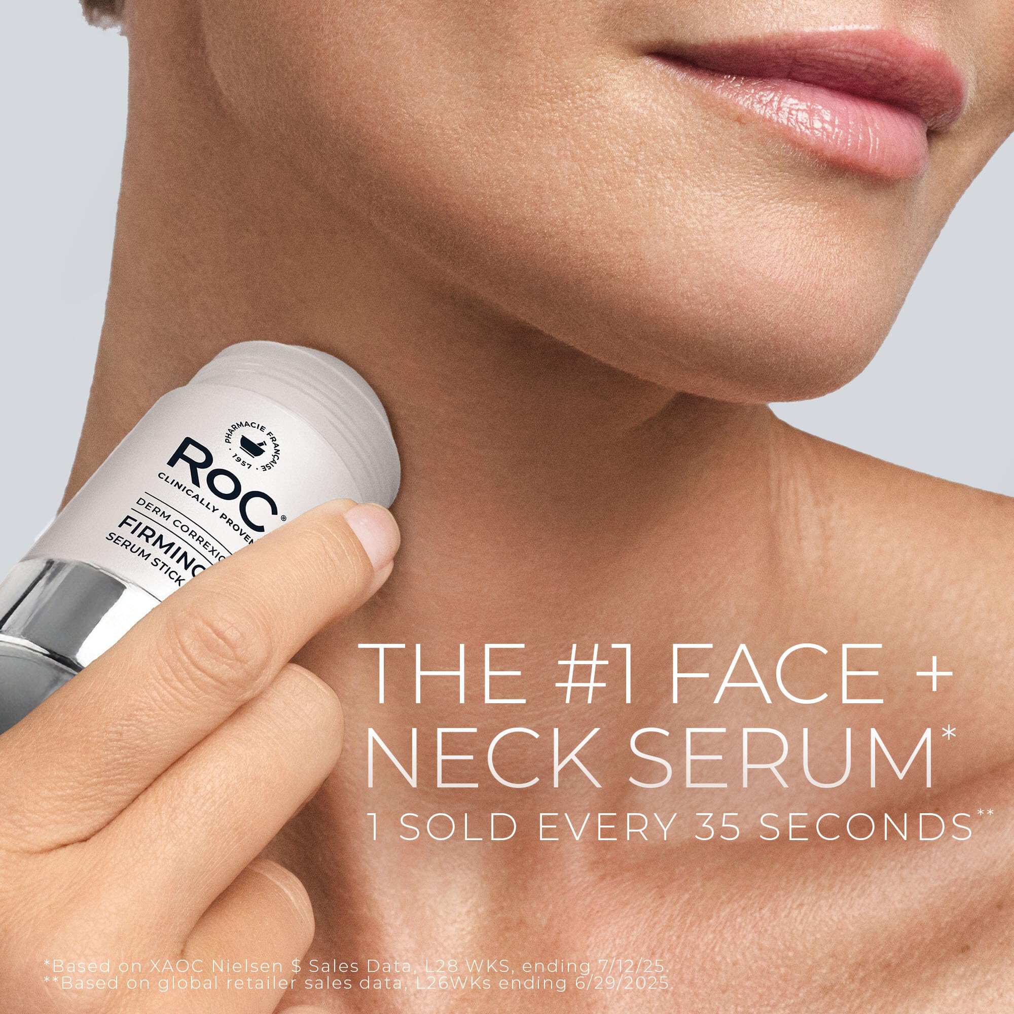 RoC Retinol Firming Stick with bonus eye cream packette for anti-aging skincare.