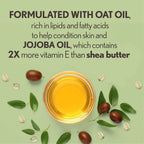 Back label view of Aveeno Daily Moisturizing Body Oil Mist with instructions