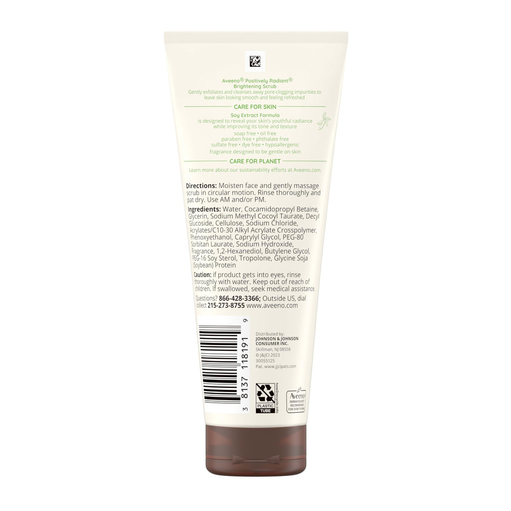 Aveeno skincare product displayed with clean aesthetic