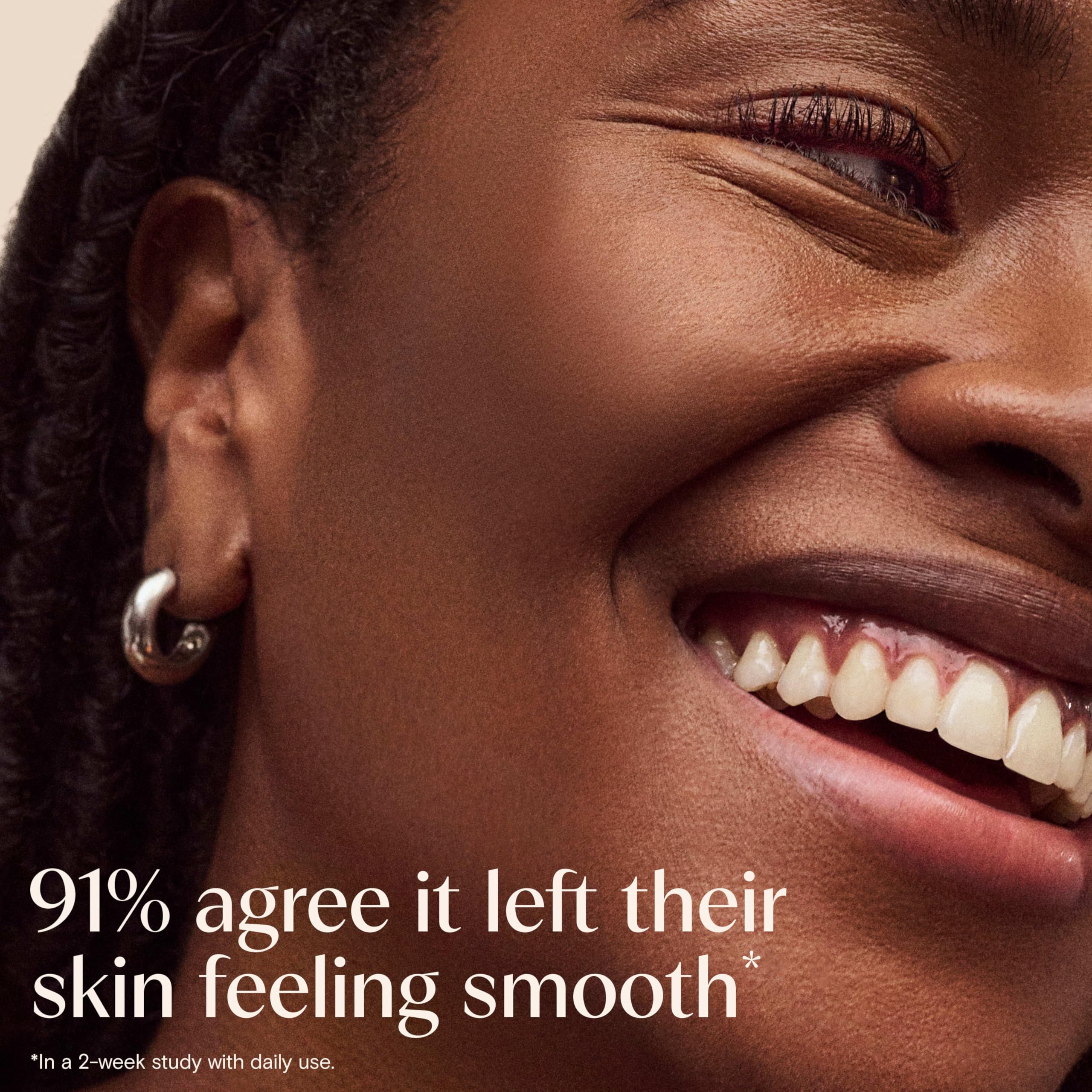 Close up view of the Aveeno daily face cleanser packaging details for sensitive skin