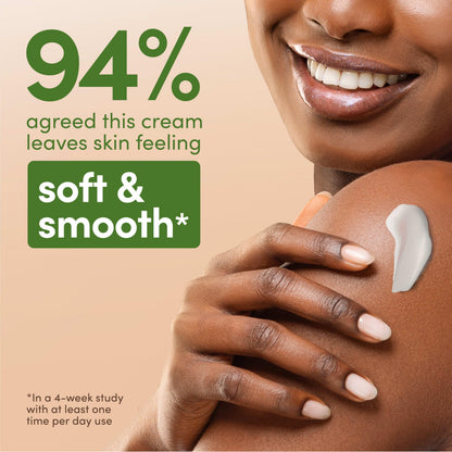 Dermatologist recommended Aveeno fragrance free moisturizing cream close up