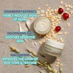 Aveeno Calm and Restore eye cream container with box packaging.