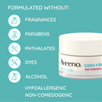 Aveeno sensitive skin eye cream jar resting on a clean background.
