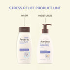 Aveeno stress relief body wash lifestyle shower setting