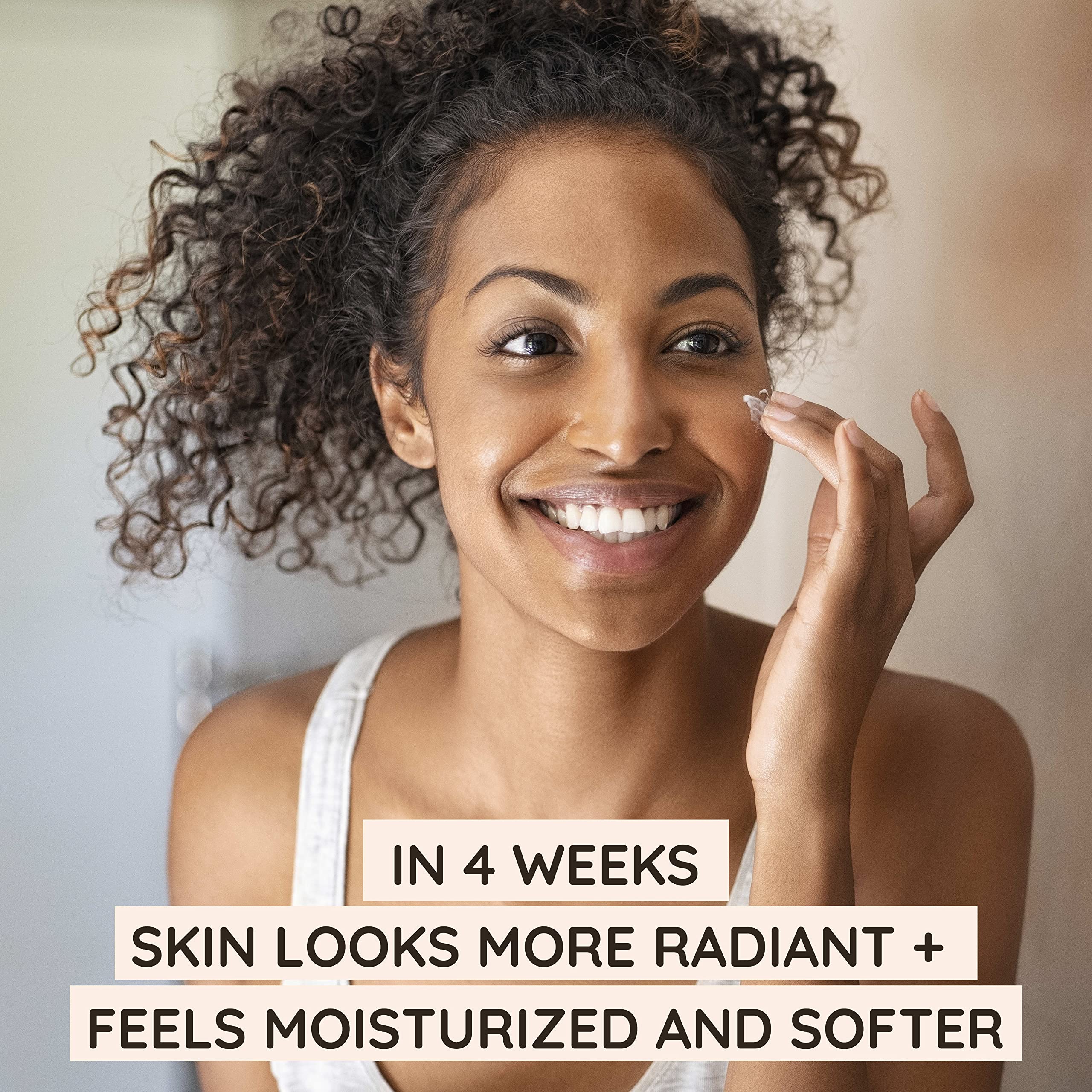 Aveeno Positively Radiant SPF 30 daily moisturizer bottle highlighting the soy enriched formula.