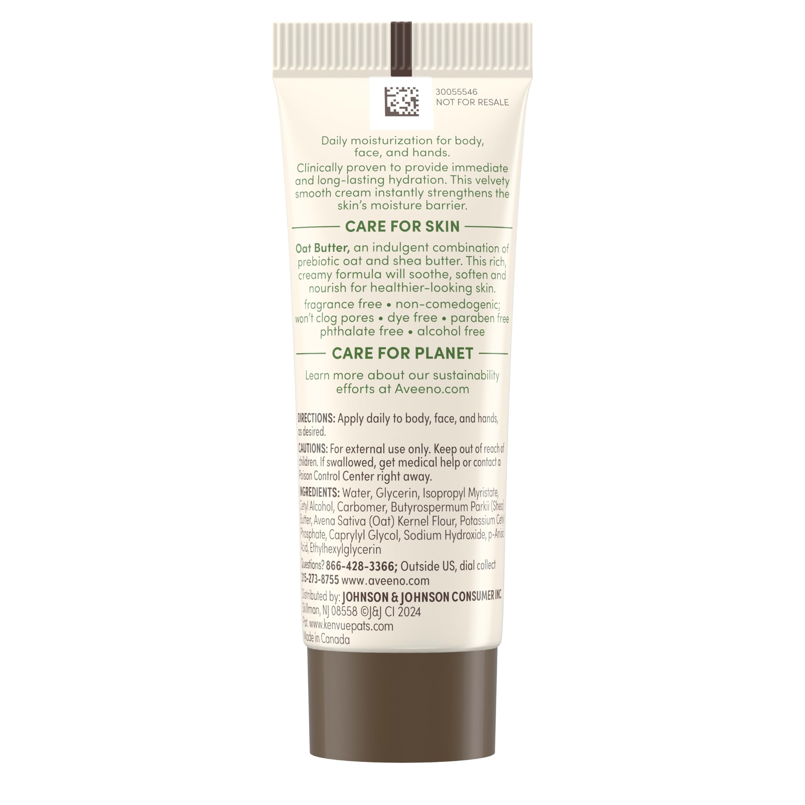 Imported Aveeno radiant sunscreen and moisturizing cream duo for sensitive skin barrier support.
