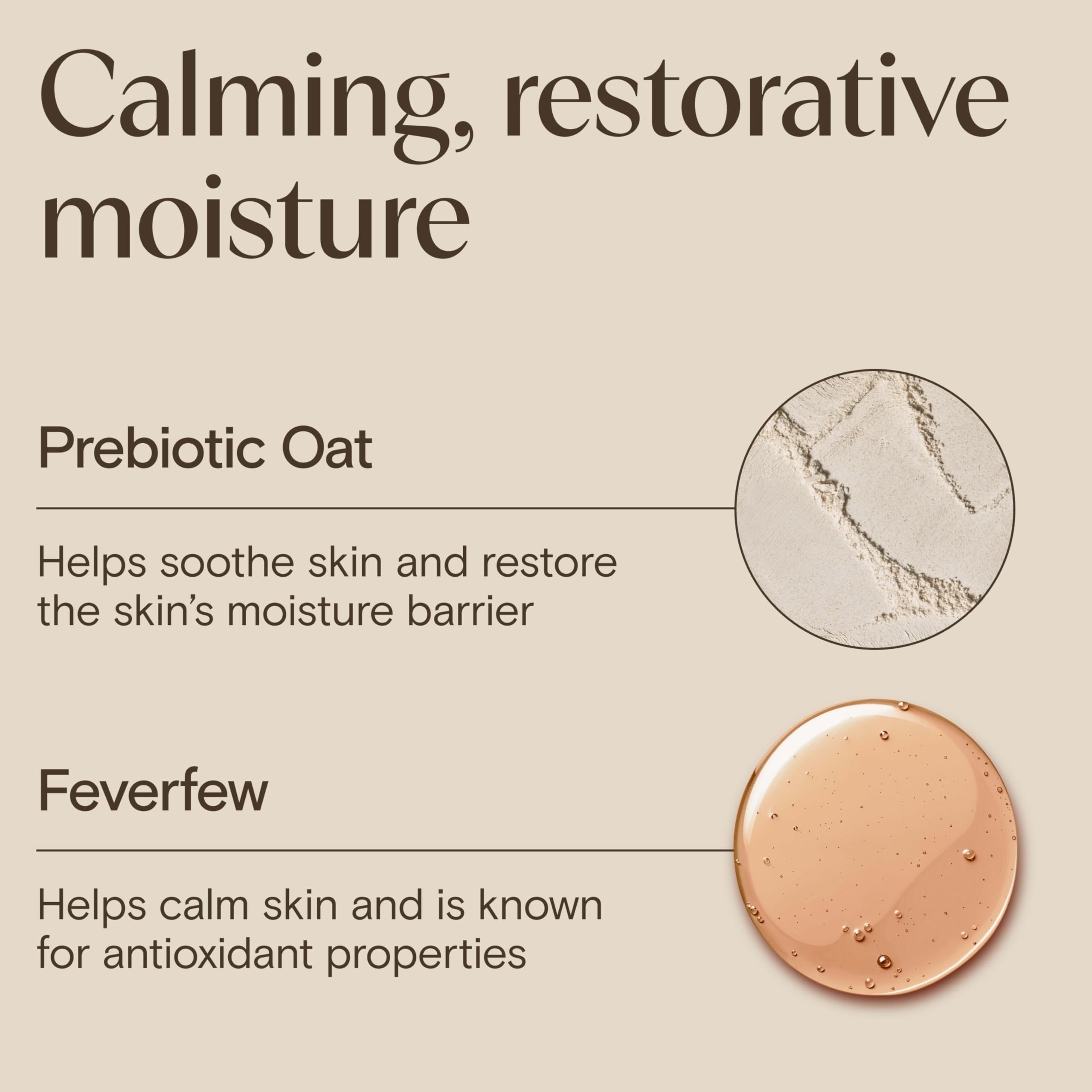 Aveeno Calm and Restore Oat Gel Facial Moisturizer 1.7 ounce container isolated on white background