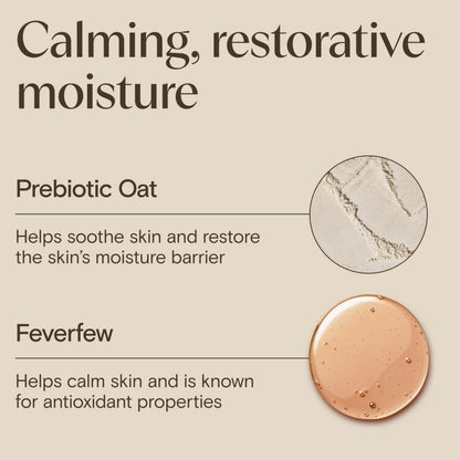 Aveeno Calm and Restore Oat Gel Facial Moisturizer 1.7 ounce container isolated on white background