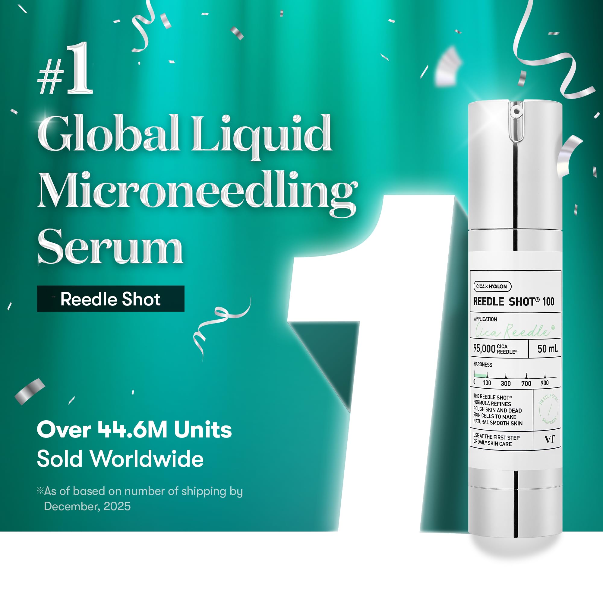 Korean microneedling skin booster serum packaging showing 50ml size