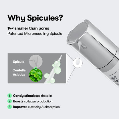 Centella complex and green propolis infused micro spicule daily essence pump bottle