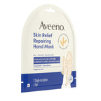 Person wearing Aveeno Skin Relief repairing moisturizing gloves