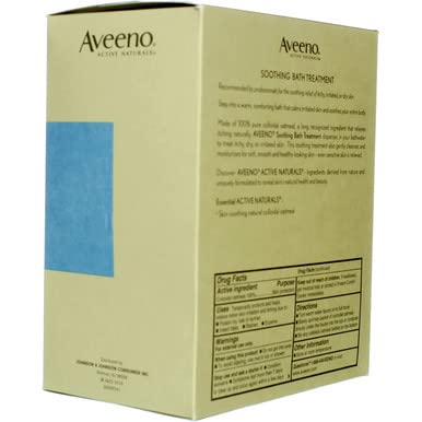 Dermatologist recommended Aveeno anti itch bath soak for soothing insect bites and rashes.