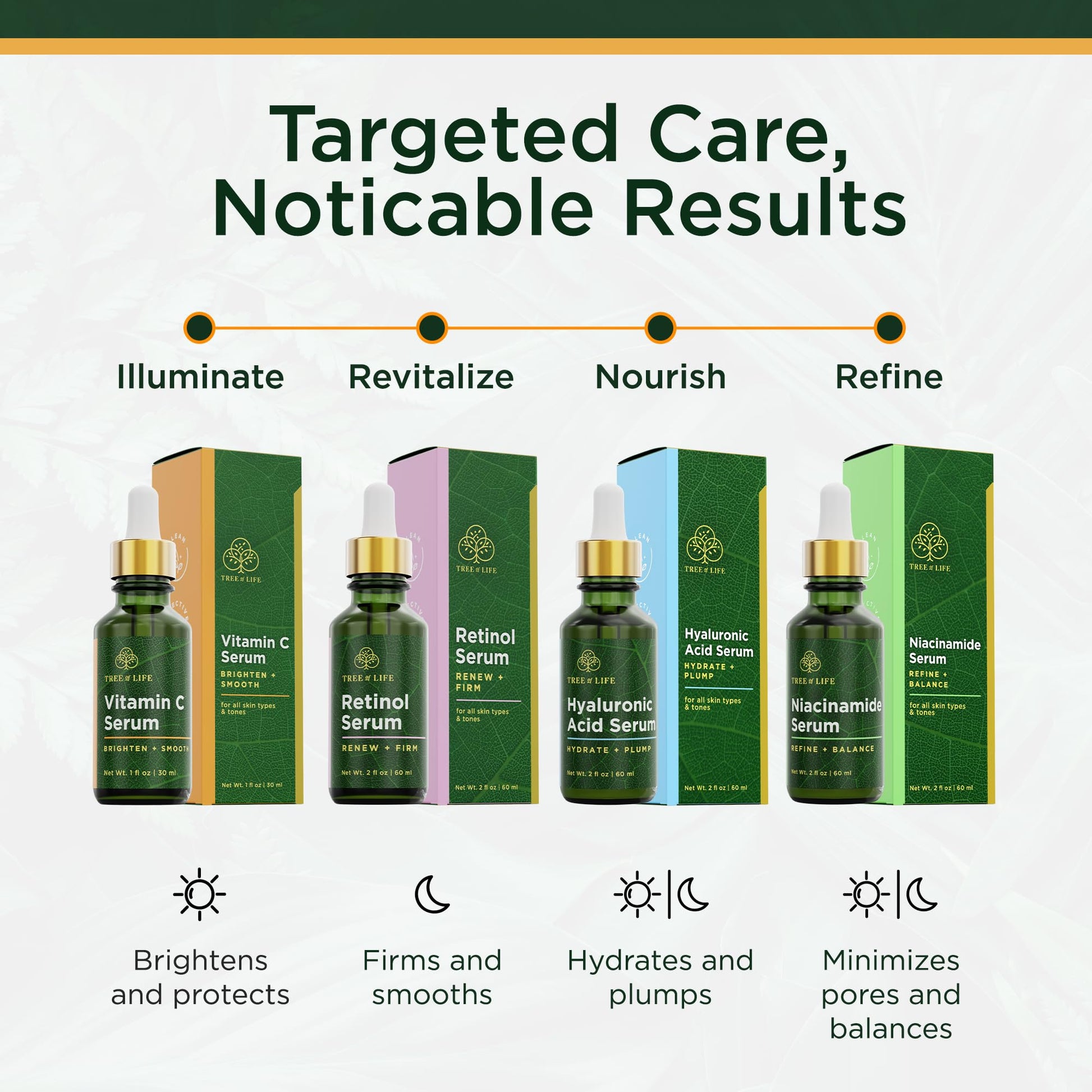 Tree of Life Vitamin C skin care serum application lifestyle image