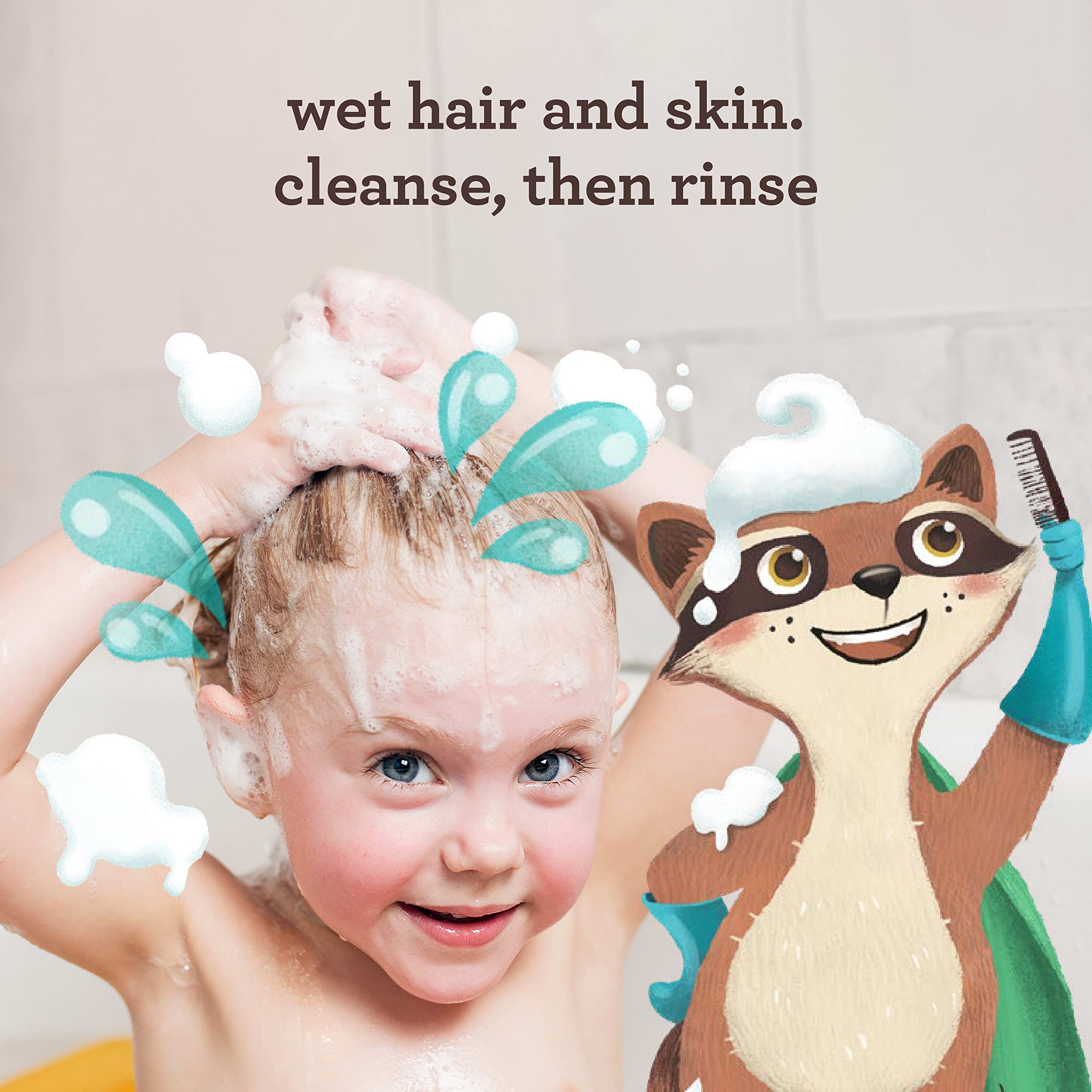 Texture shot of Aveeno Kids hydrating hair care formula
