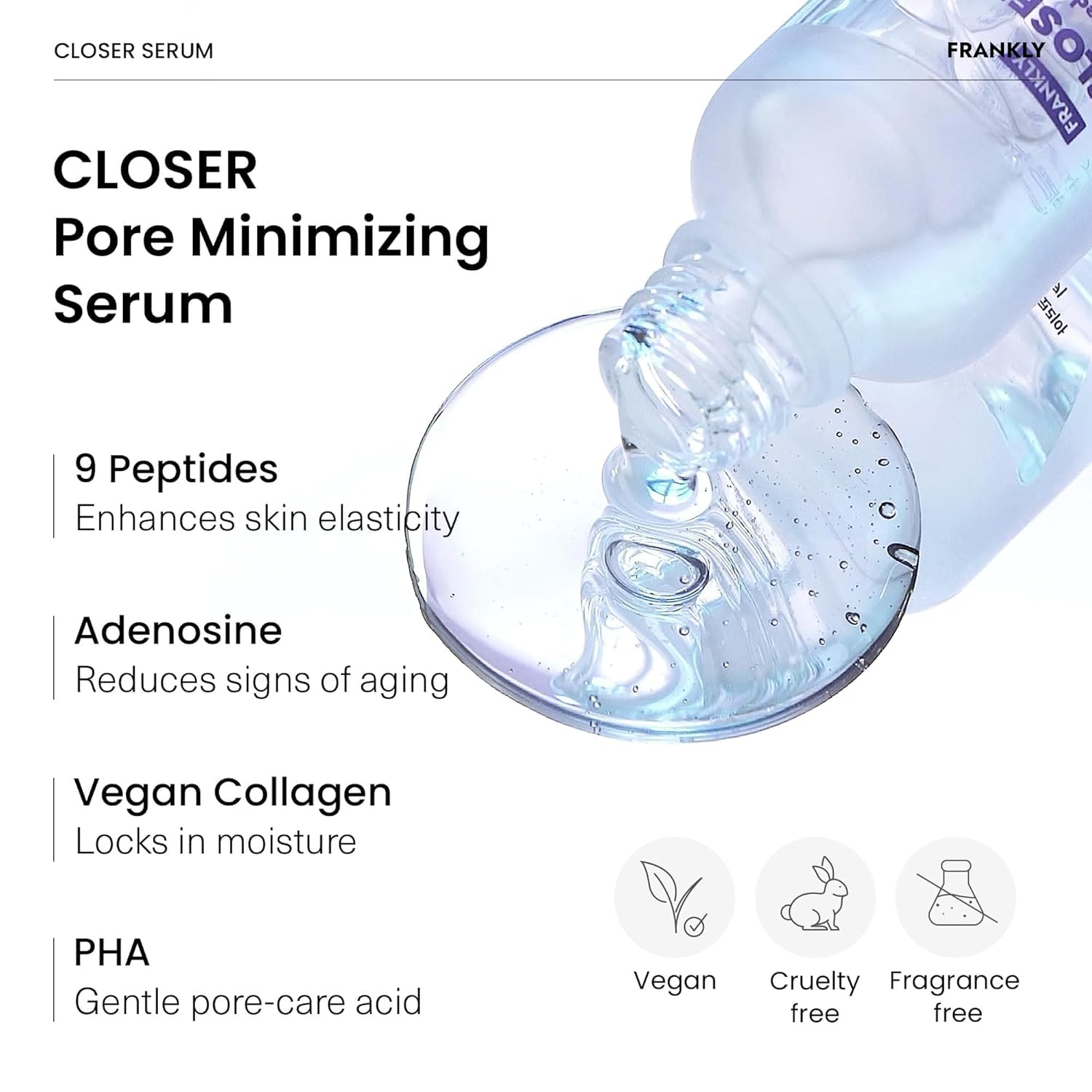 Frankly Closer Serum anti aging glass skin hydrator bottle container