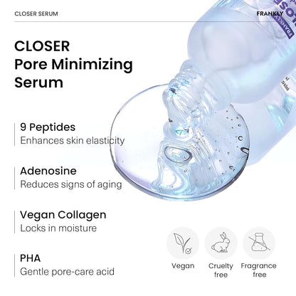 Frankly Closer Serum anti aging glass skin hydrator bottle container