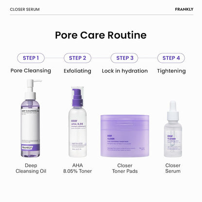 Dermatologist tested Frankly Closer Serum for refining enlarged pores