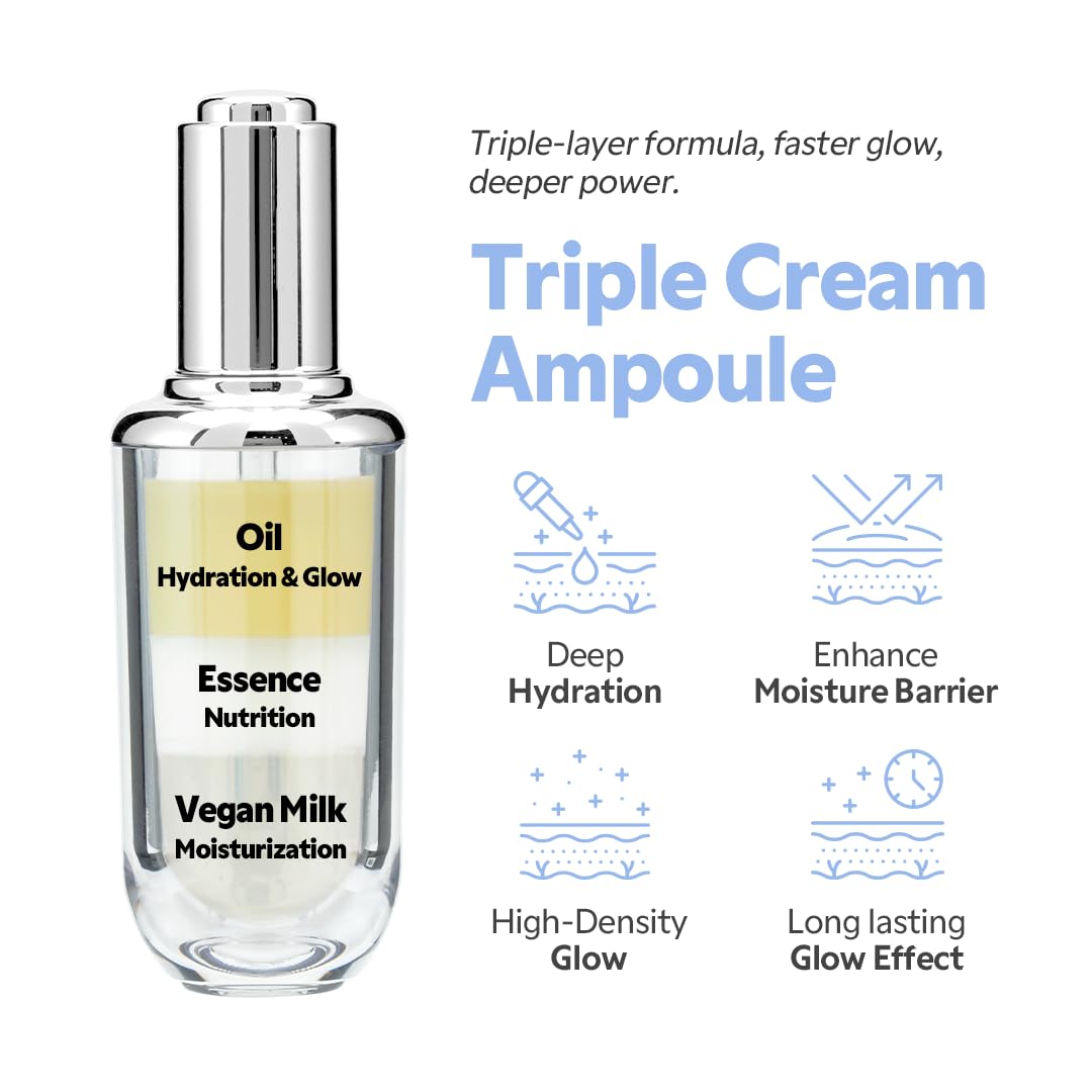 TIRTIR Ceramic Milk Ampoule displaying the authentic product label and ingredient details