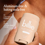 Billie natural deodorant twist up stick texture