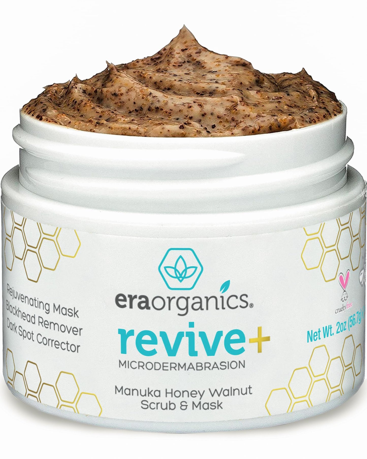 Era Organics natural skin care treatment showing protective inner seal under the cap
