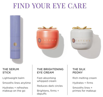 Tatcha purple and gold serum stick product base view