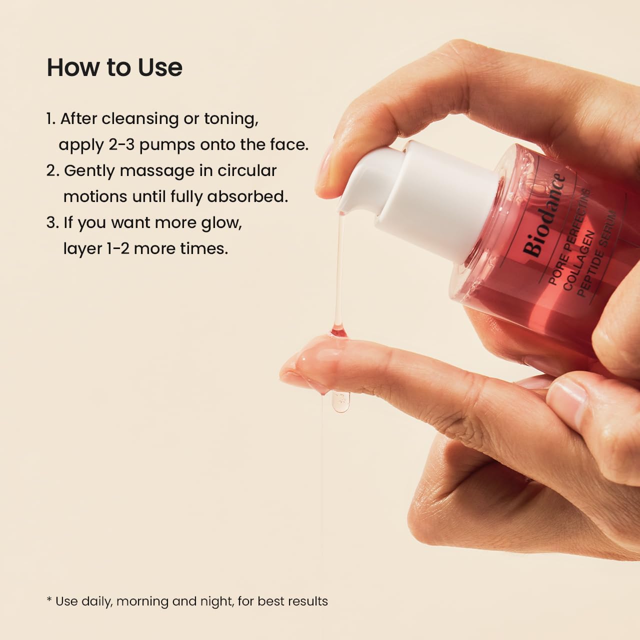 Imported BIODANCE syrup to silk non greasy collagen ampoule serum