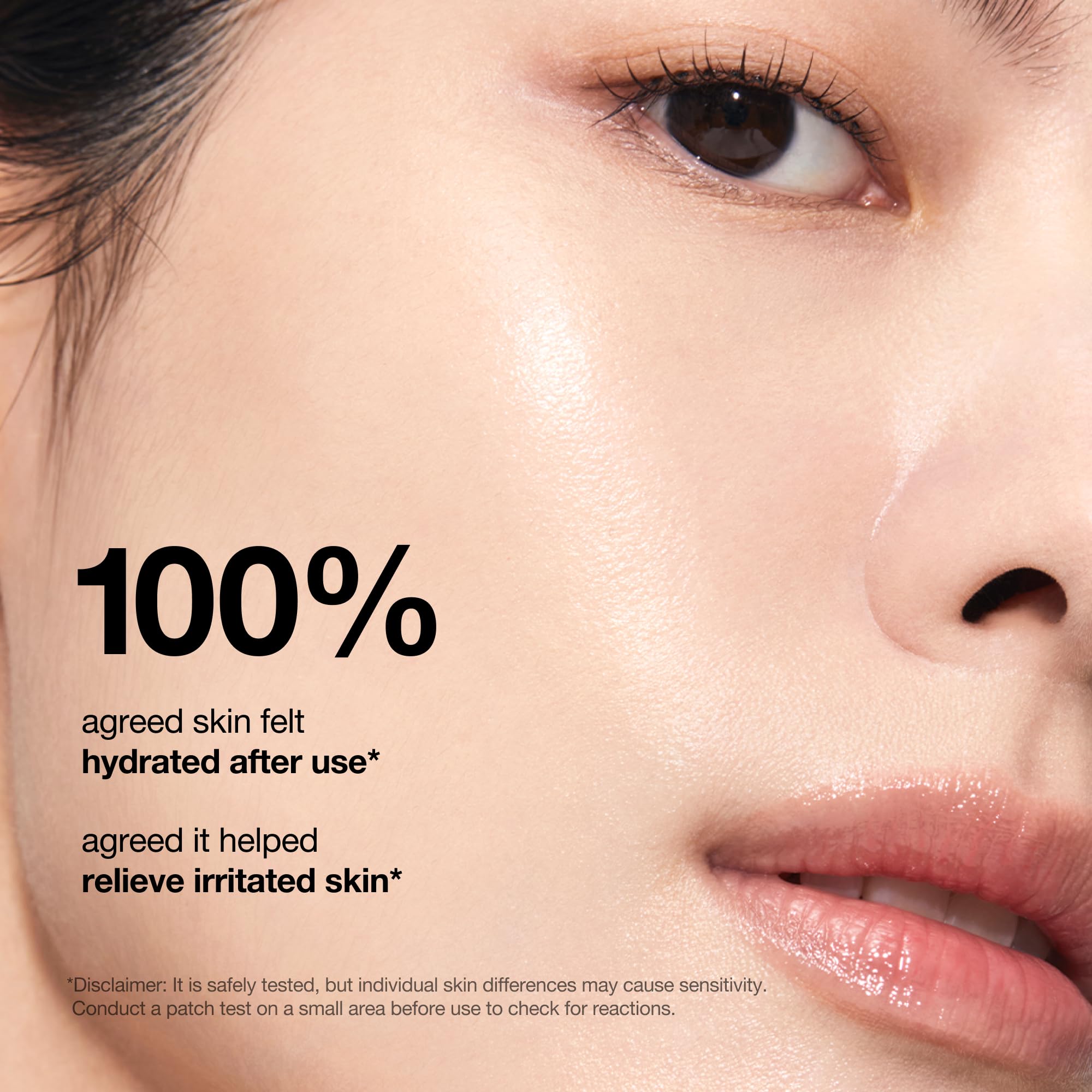 Applying Anua Rice Ceramide 7 serum on face for deep hydration