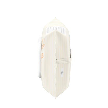 Side profile of four pack bundle of Aveeno Baby disposable sensitive skin wipes.
