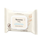 Single pouch of twenty five count Aveeno Baby wipes ideal for travel and diaper bags.