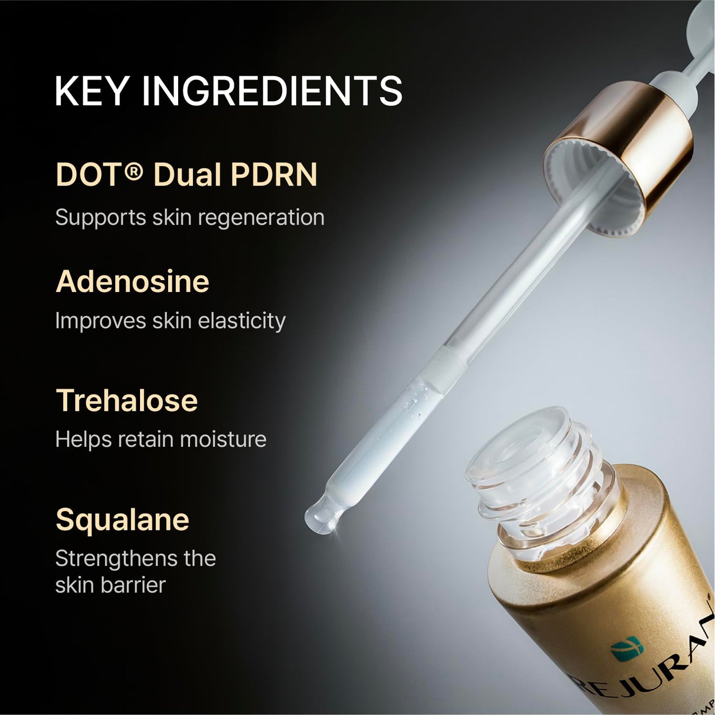 Premium imported REJURAN Healer Turnover Ampoule side packaging view