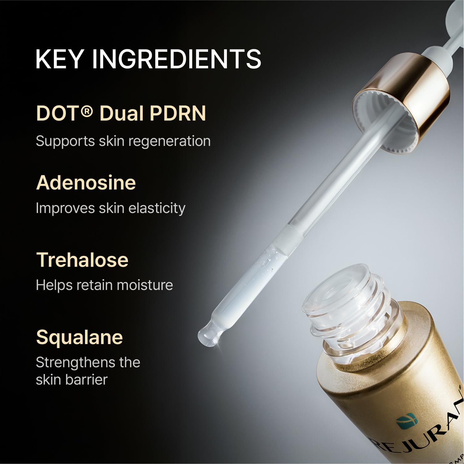 Premium imported REJURAN Healer Turnover Ampoule side packaging view