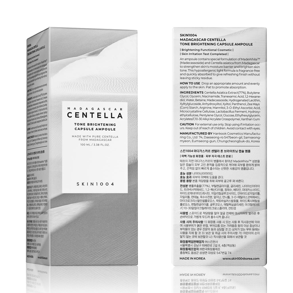 Skin1004 Madagascar Centella Tone Brightening Capsule Ampoule lifestyle skincare setup