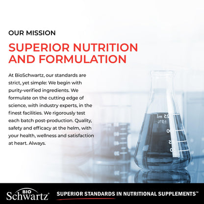 Close up view of the patented BioPerine logo on the BioSchwartz Turmeric Curcumin high absorption bottle