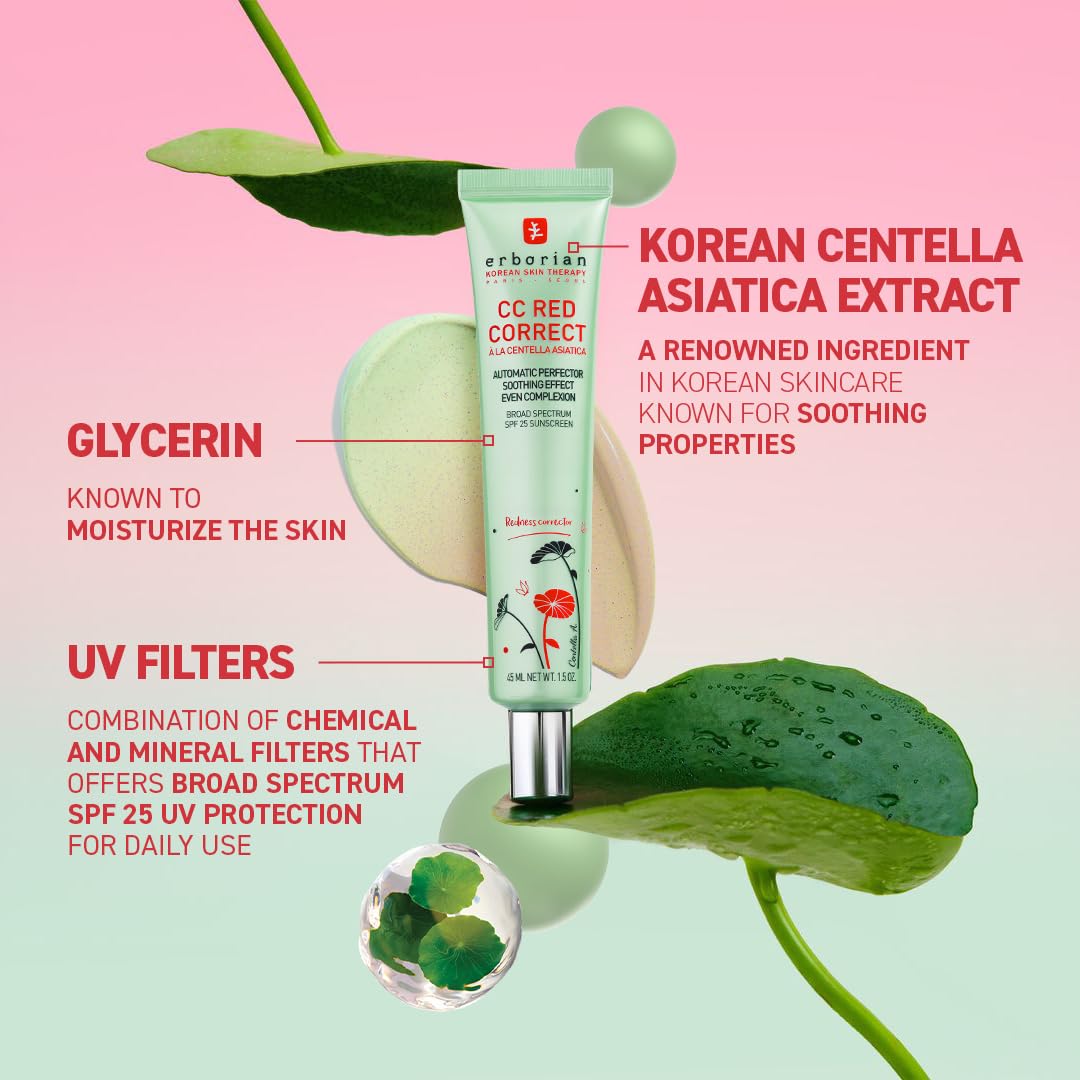 Erborian CC Red Correct 15ml tube packaging