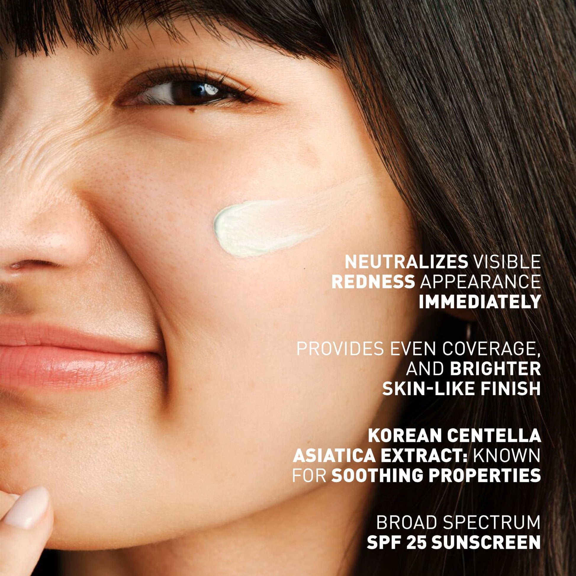 Texture swatch of Erborian green color correcting cream