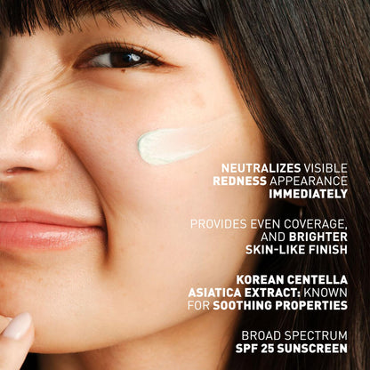 Texture swatch of Erborian green color correcting cream