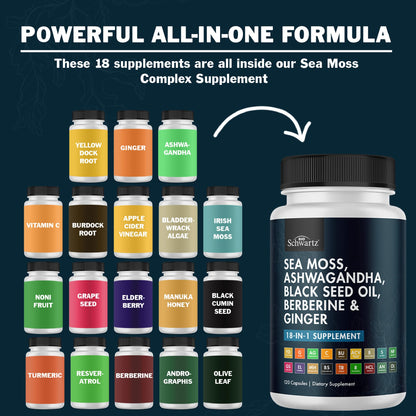 Authentic BioSchwartz immune support dietary supplement packaging presentation