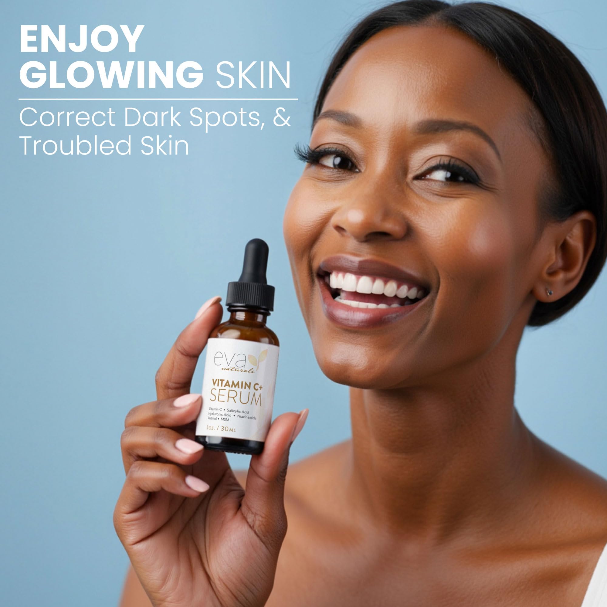 Anti aging dark spot remover serum bottle