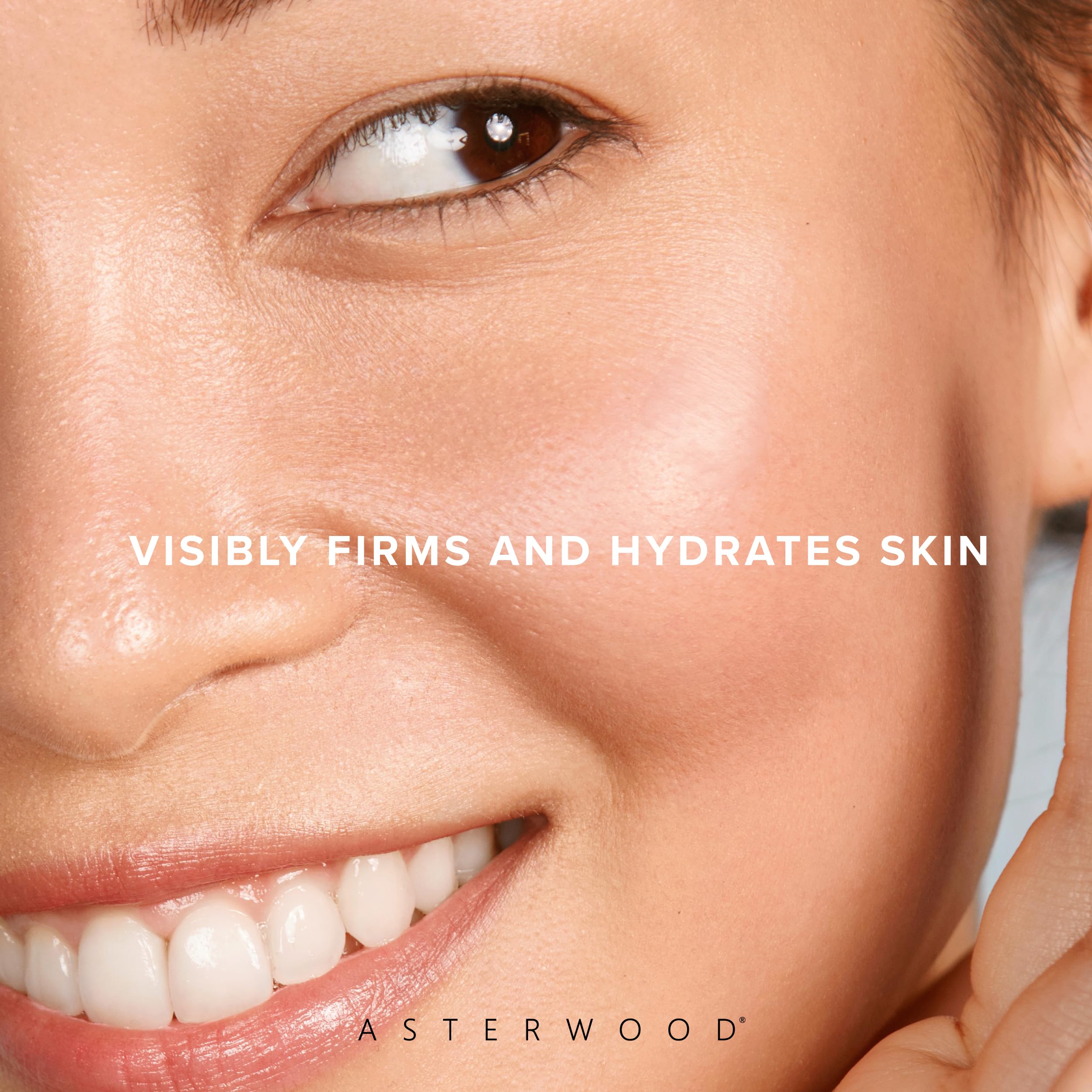 Authentic USA imported Asterwood copper peptides skincare serum showing the product packaging.