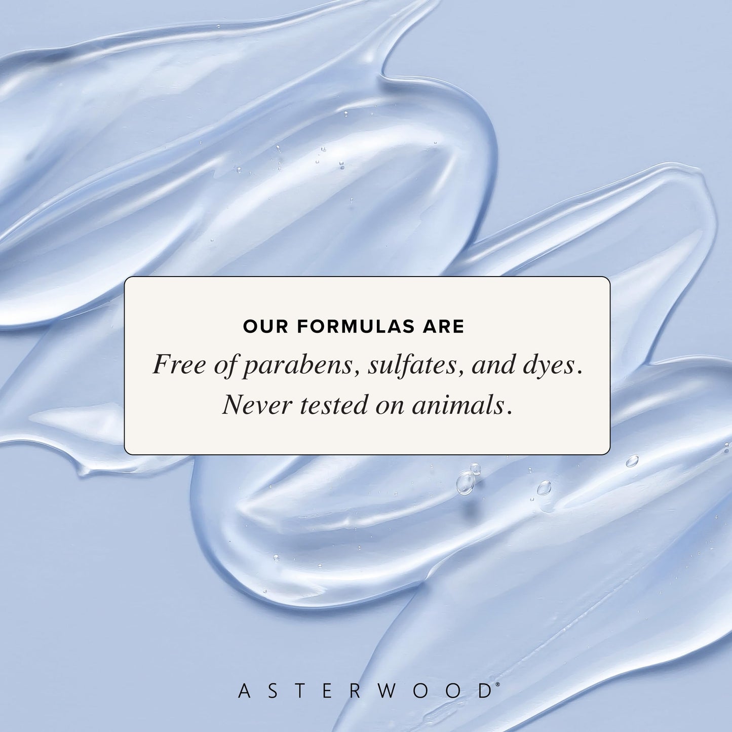 Asterwood hydrating and collagen boosting face serum with dropper being prepared for application.