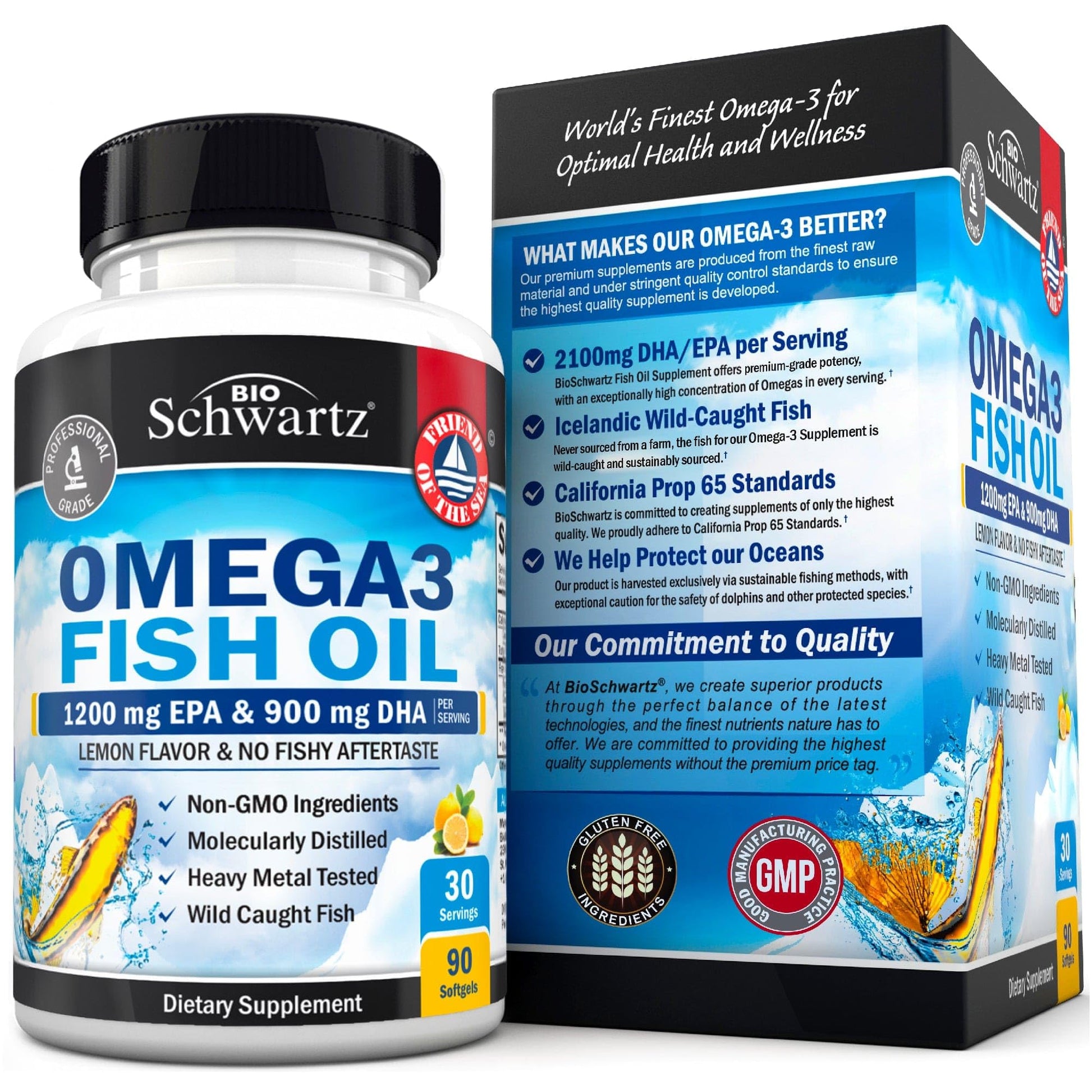BioSchwartz triple strength dietary supplement seal of third party purity testing