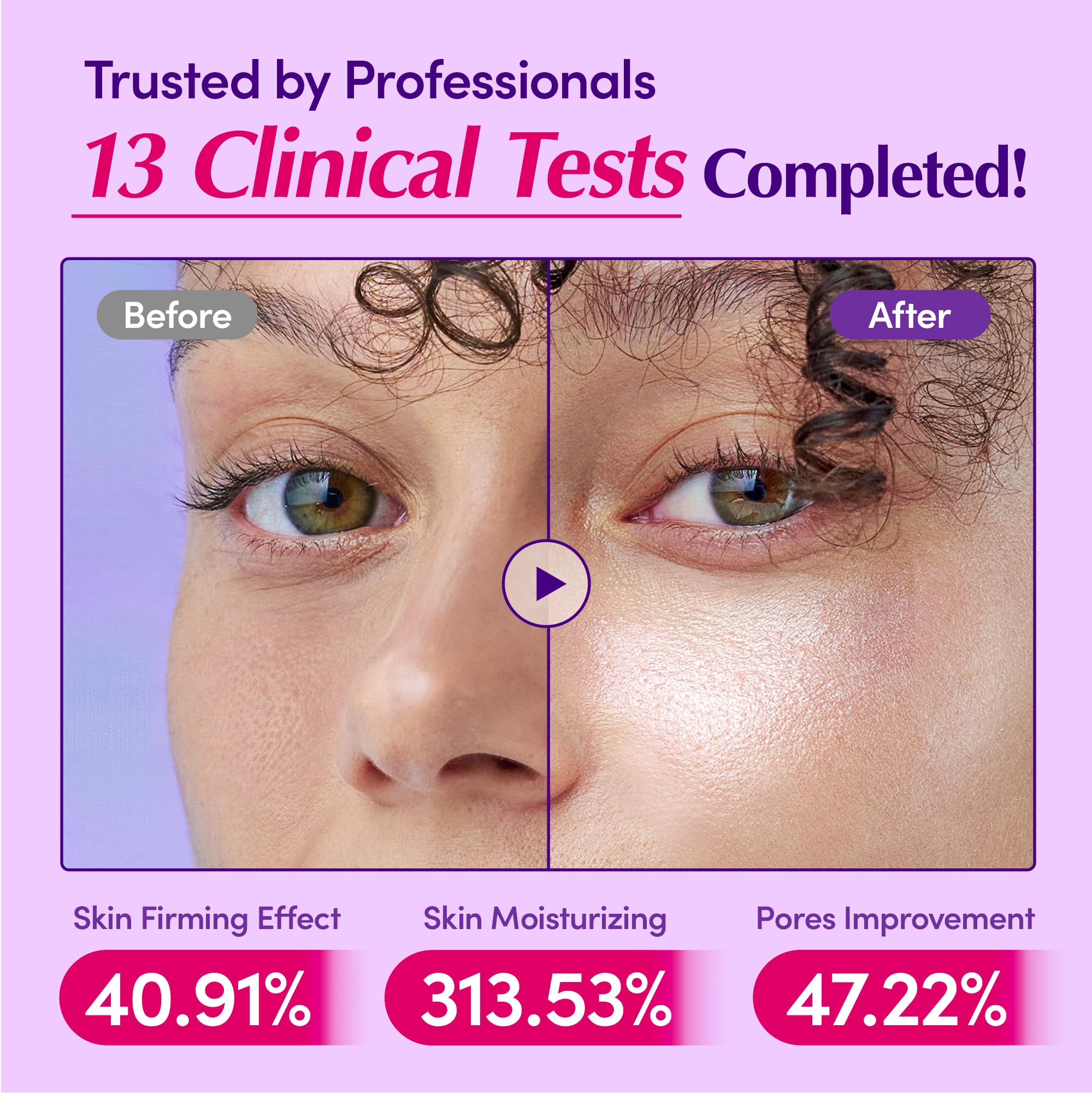 Hydrating anti wrinkle face serum with ceramides for sensitive skin barrier