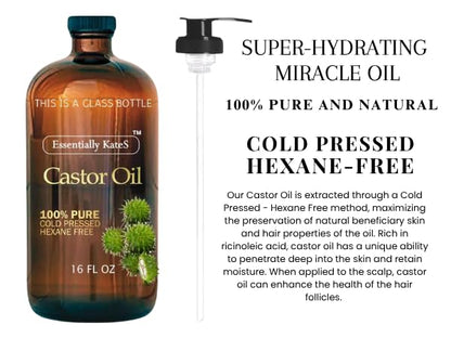 Essentially KateS multi purpose beauty castor oil bottle ideal for Indian consumers seeking imported skin care