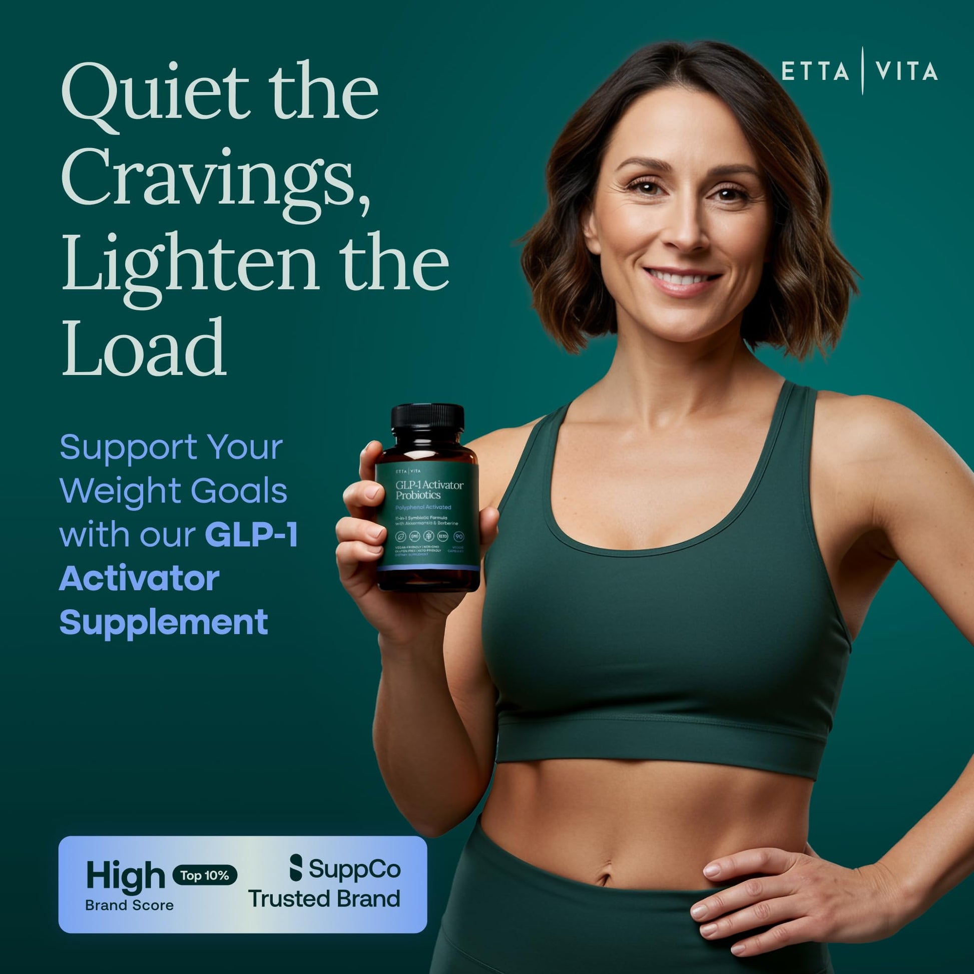 Etta Vita GLP-1 Activator 90 veggie capsules bottle label