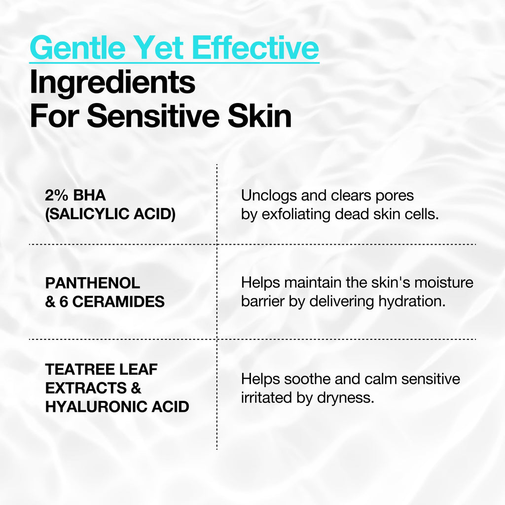Anua BHA 2 Percent Gentle Exfoliating Toner application demonstration