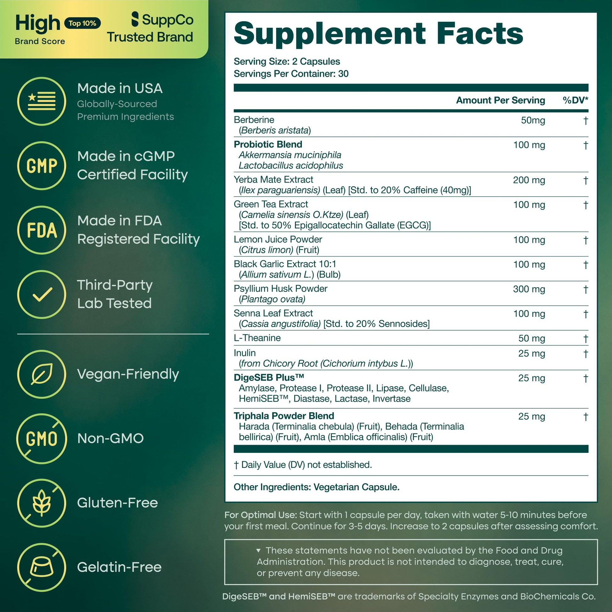 Close up view of the capsule form of Etta Vita energy and metabolic support supplement