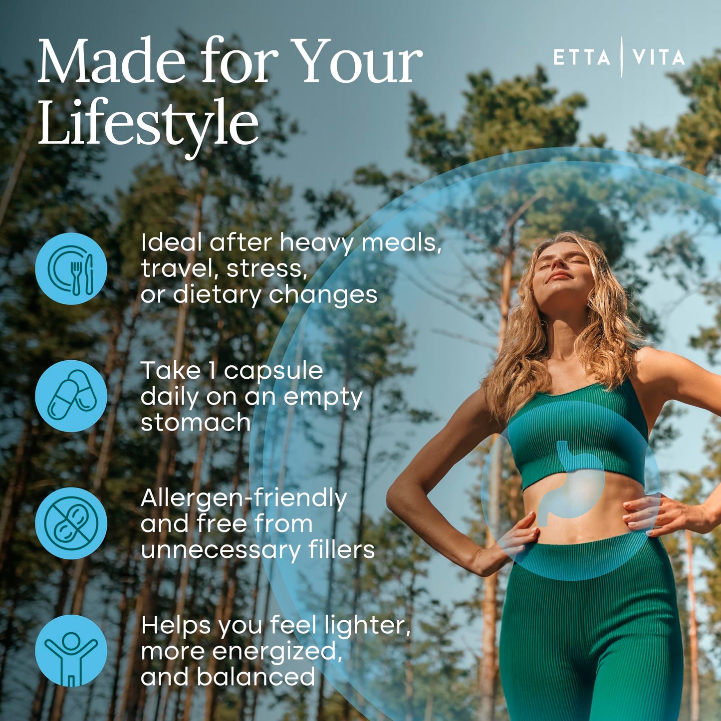 Authentic imported USA beauty and health care packaging for Etta Vita Potent Lumbrokinase