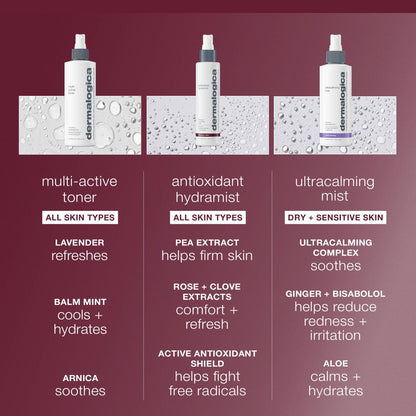 Side profile of Dermalogica Antioxidant Hydramist spray bottle
